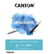 Canson Graduate 250 gr A5 20yp Aquarella & Watercolor Blok